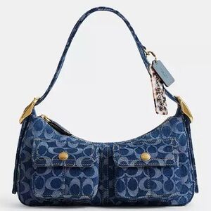 Coachtopia Cargo Shoulder Bag In Upcrafted Signature Denim